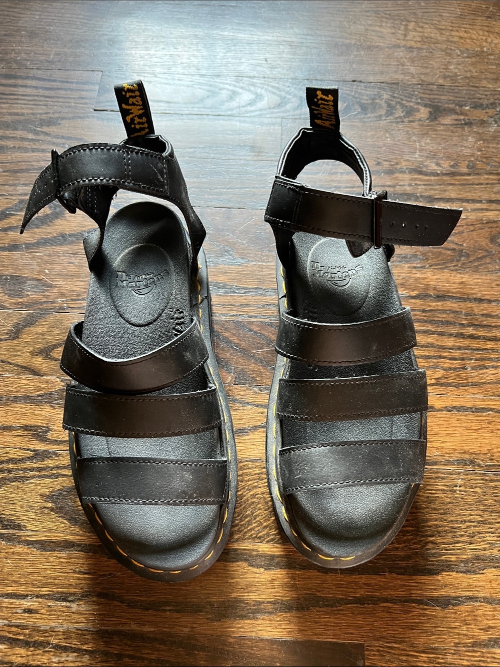 Dr. Martens Black Platform Strappy Sandals - Picture 3 of 5